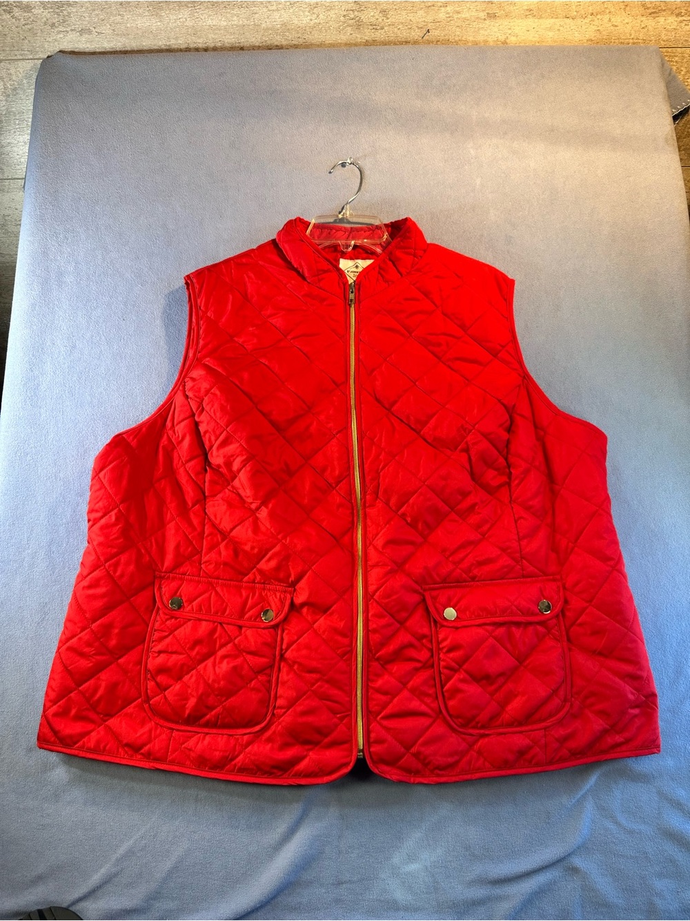 St. John's Bay Red Quilted Puffer Vest Size 3XL